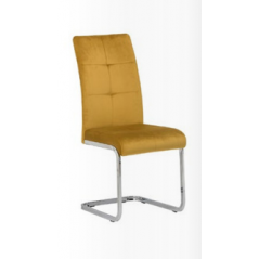 WOF Florence Mustard Fabric Dining Chair