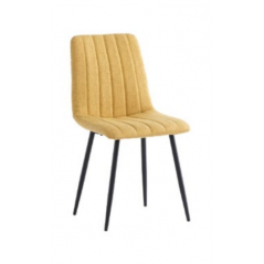 WOF Lara Yellow Fabric Dining Chair