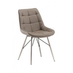 WOF Nova Taupe Faux Leather Dining Chair