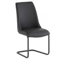 WOF Rav Grey Faux Leather Dining Chair