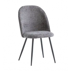 WOF Ramona Graphite Textured Fabric Dining Chair