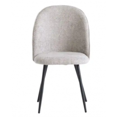 WOF Ramona Silver Textured Fabric Dining Chair