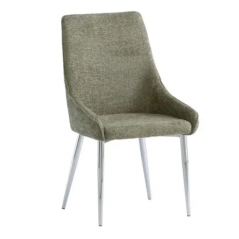 WOF Rhone Olive Textured Fabric Dining Chair