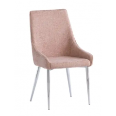WOF Rhone Flamingo Textured Fabric Dining Chair