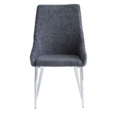 WOF Rhone Deep Blue Textured Fabric Dining Chair