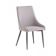 WOF Rimini Grey Fabric Dining Chair