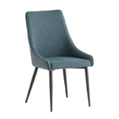 WOF Rimini Teal Fabric Dining Chair