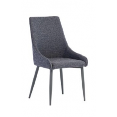 WOF Rimini Blue Fabric Dining Chair