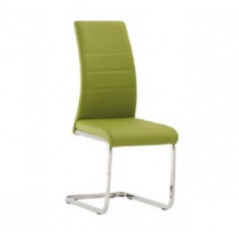 WOF Soho Green PU Cantilever Dining Chair