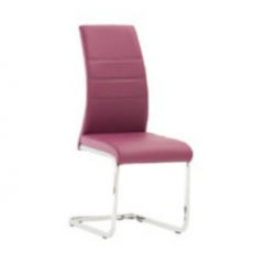 WOF Soho Purple PU Cantilever Dining Chair