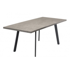WOF Almafi Concrete Look/Grey Leg 1.6M Extending Dining Table