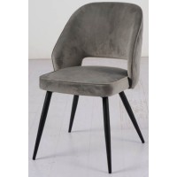 BA Sutton Velet Grey Chair