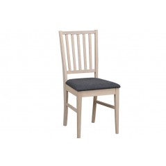 RO Filippa chair whitewash oak/grey fabric seat