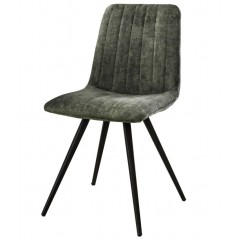 ZI Chair Mossgreen velvet straight stitch VPE4
