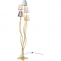 Floor Lamp Flexible Velvet Brass Cinque
