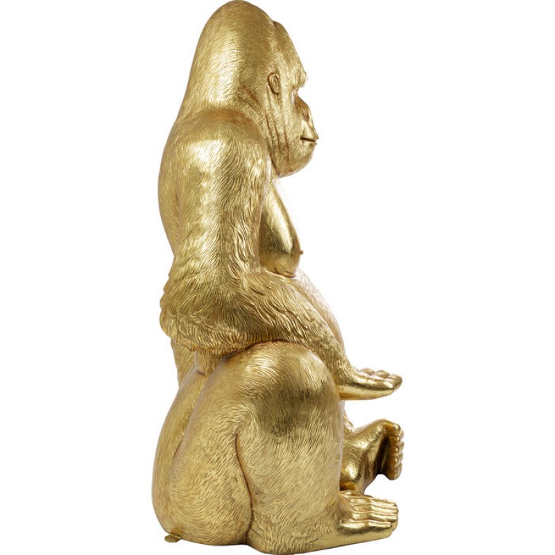 Deco Figurine Gorilla Gold XL 180