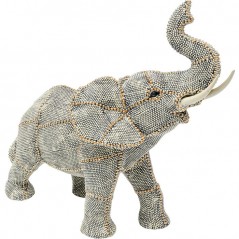 Deco Object Walking Elephant Pearls Small