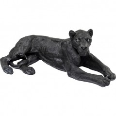 Deco Figurine Lion Black 113cm