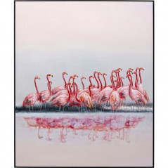 Framed Picture Dating Flamingos 100x120cm