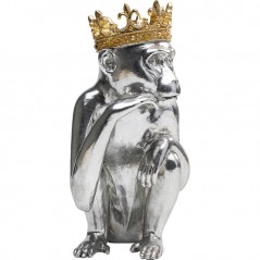 Deco Figurine King Lui Silver 35cm