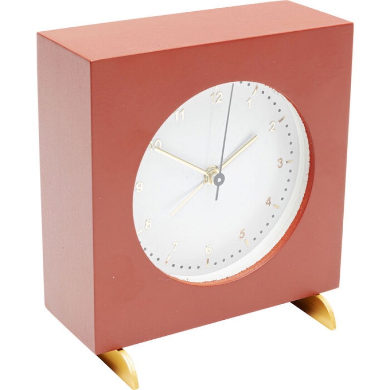 Alarm Clock Kian Red 12x13cm