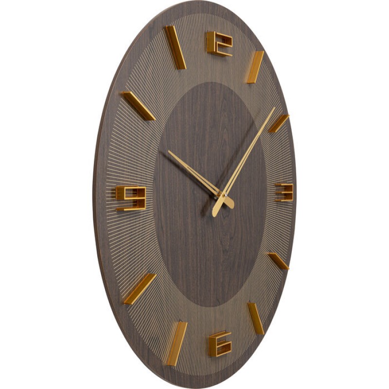 Wall Clock Levi Brown Ø60cm