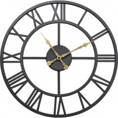 Wall Clock Roman Black Ø41cm