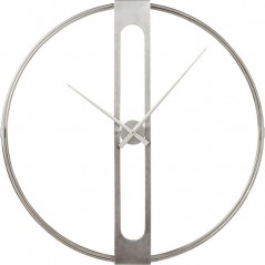 Wall Clock Clip Silver Ø107cm