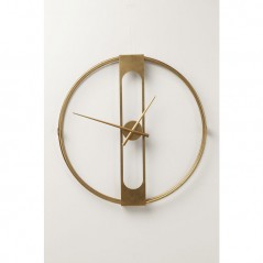 Wall Clock Clip Gold Ø60cm