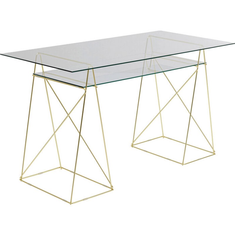 Table Base Polar (Pair) Brass matt 31x49cm