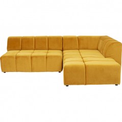 Corner Sofa Belami Velvet Amber Right
