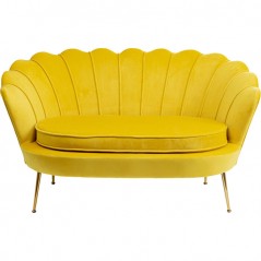 Sofa Water Lily 2-Seater Yellow 132cm
