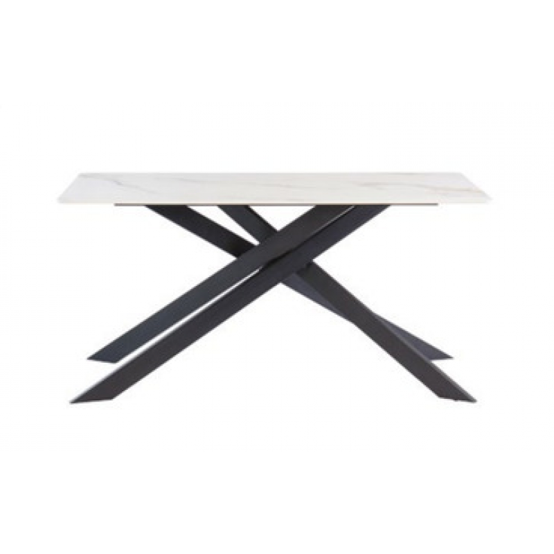 WOF Camilla Krass gold/Black leg 1.6M Dining Table
