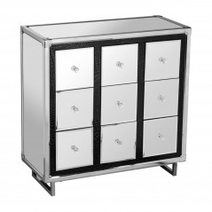 PHW 9 Drawer Crocodile Leather Effect Cabinet