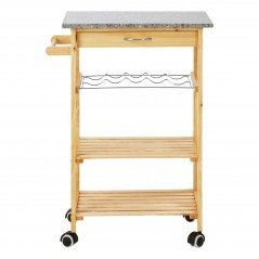 PHW Pinewood Large Kitchen Trolley