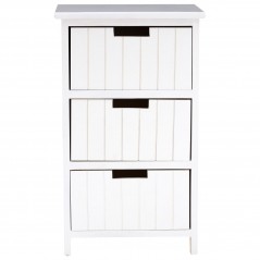 PHW New England White Mdf 3 Drawers Chest