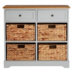 PHW Vermont Two Drawers Four Baskets Cabinet