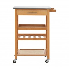 PHW Bamboo One Drawer Kitchen Trolley