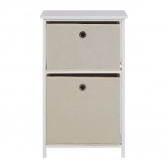 PHW Lindo 2 Natural Fabric Drawers Cabinet