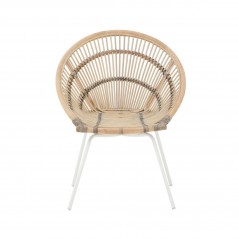PHW Lagom White Washed Rattan Chair
