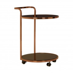 PHW Ackley2 Tier Gold Finish Drinks Trolley