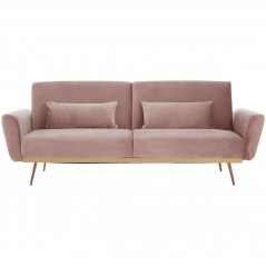 PHW Hatton Pink Velvet Sofa Bed