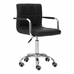 PHW Black Home Office Chair With Swivel Base