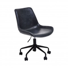 PHW Bloomberg Grey Leather Chair