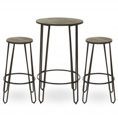PHW District 3Pc Bar Table And Stool Set