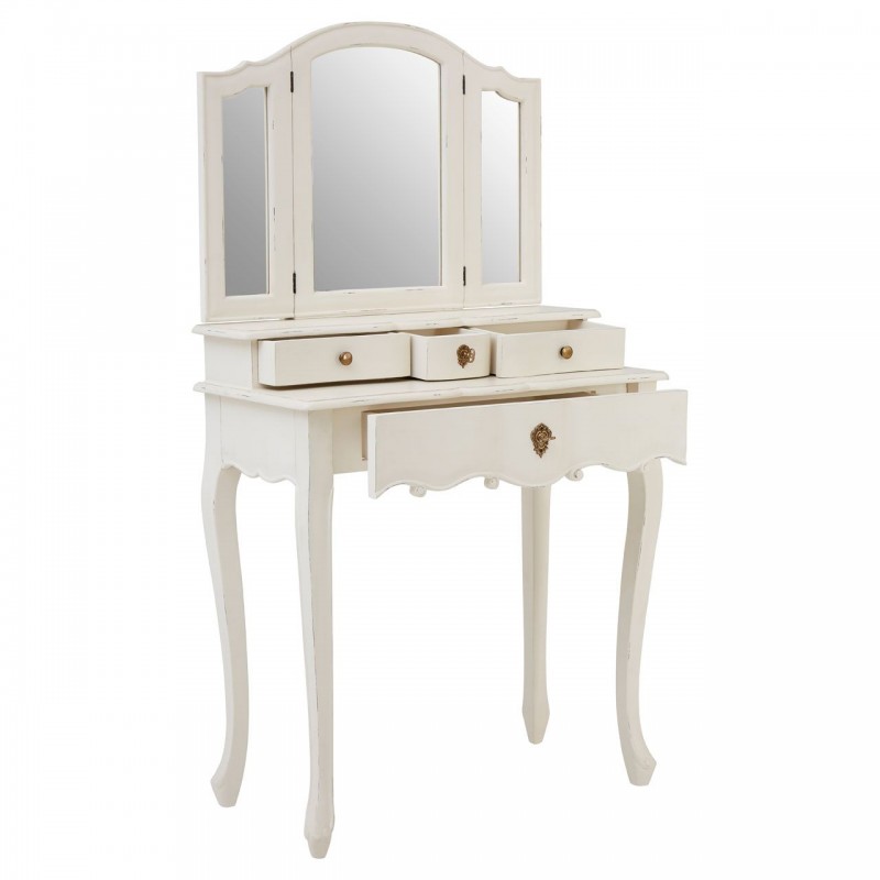 PHW Loire Dressing Table With Mirror White