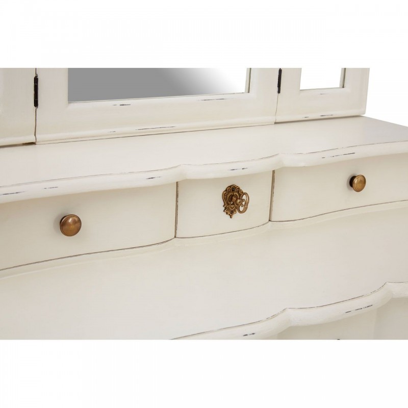 PHW Loire Dressing Table With Mirror White