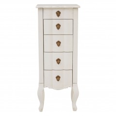 PHW Loire 5 Drawer Small Chest White