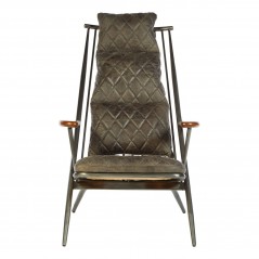 PHW Hoxton Genuine Ebony Leather Chair