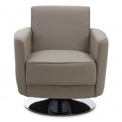 PHW Wester Grey Leather Effect Chair